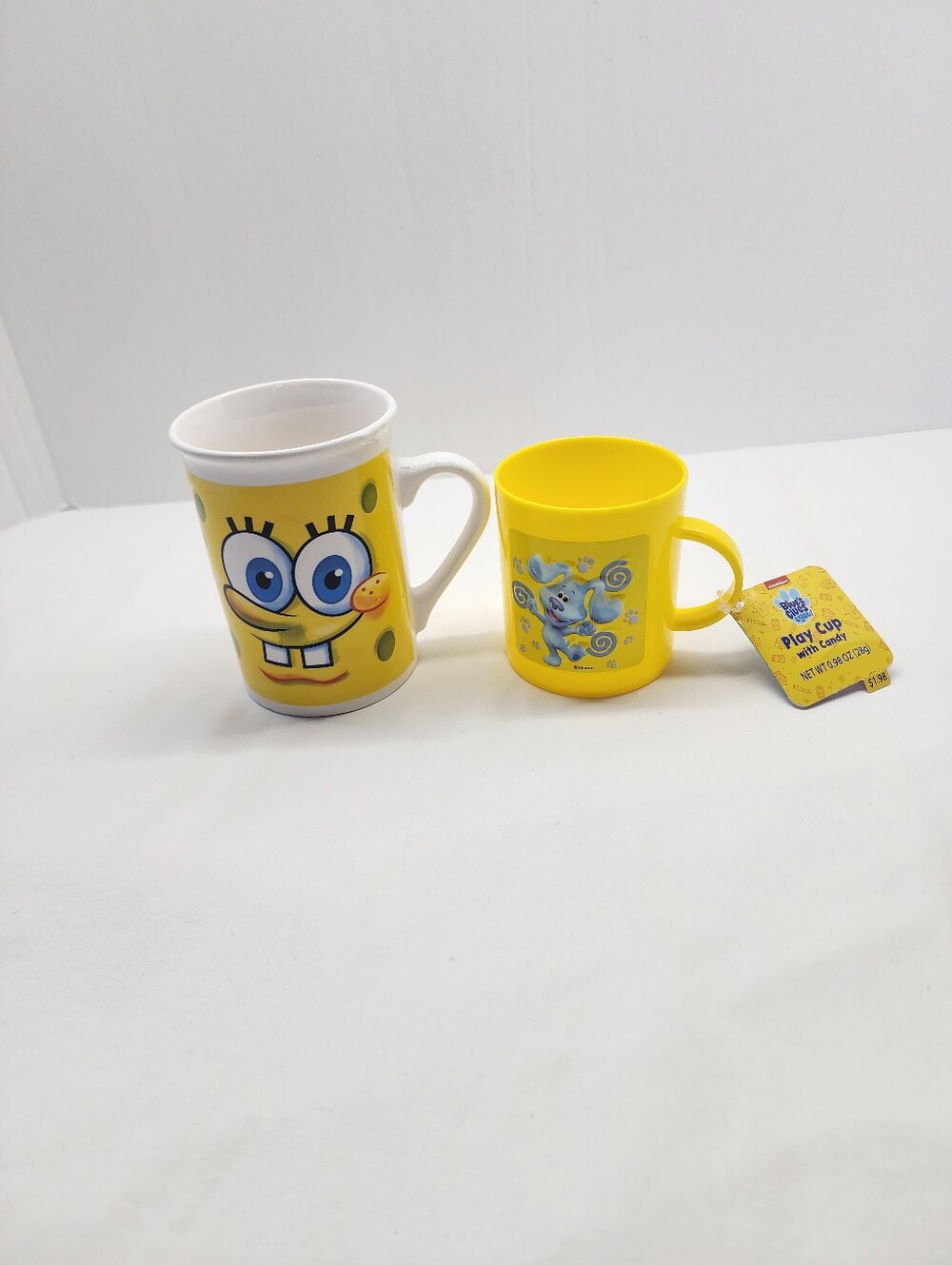 2pc collectible SpongeBob SquarePants & Blue's Clues Mug Set
